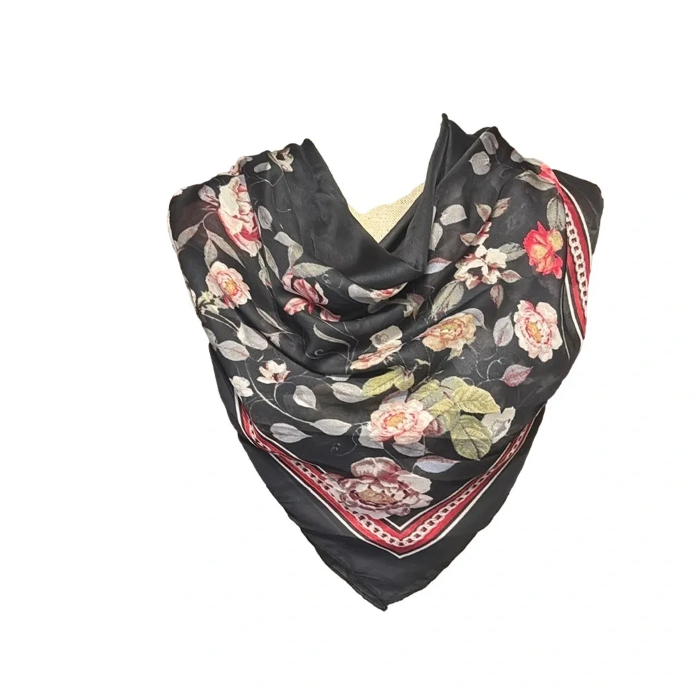 Dana Buchman Floral Scarf Wrap Size 80X42